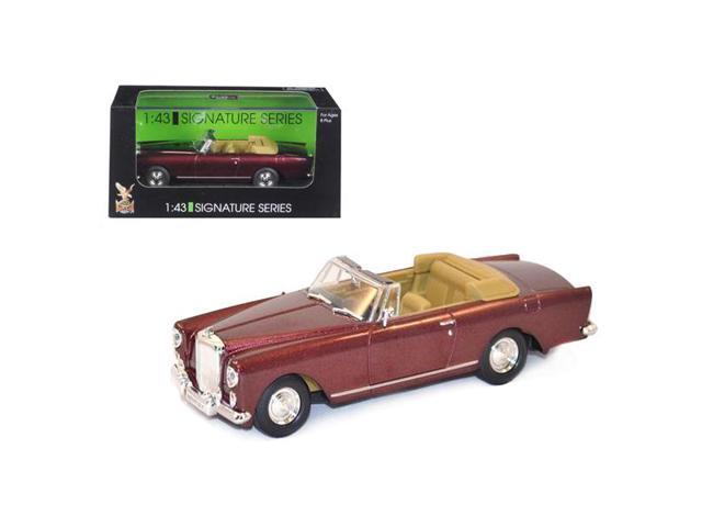 1961 Bentley Continental S2 Park Ward Dhc Convertible Burgundy 1/43 Diecast Car Model By Road Signature