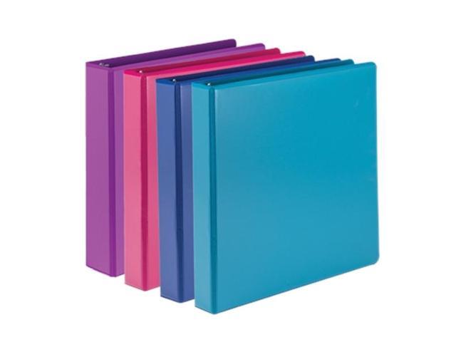 Samsill Durable 2 Inch View D-Ring Binder Fashion Assortment 4 Pack MP46469
