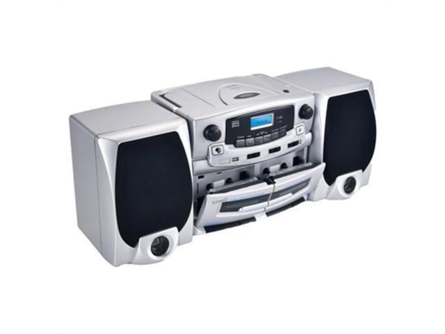 Supersonic SC-2121BT Bluetooth Entertainment Audio System Bluetooth 5.0 op Loading MP3/CD Player AM/FM Radio USB Input Double Cassette Recorder High-Performance Detachable Speakers AC/DC - image 10
