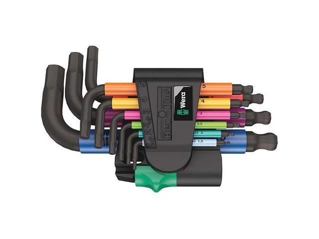 Wera Long Shaft Metric Allen Wrench Set (9-Piece Set)