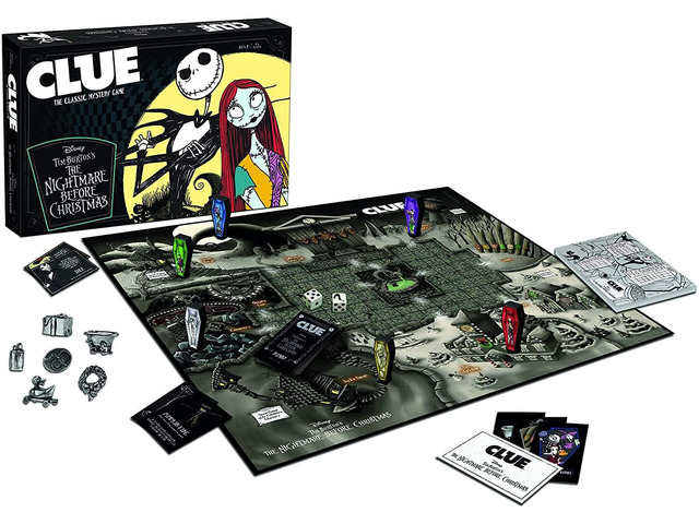 Tim Burton's The Nightmare Before Christmas Clue Board Game