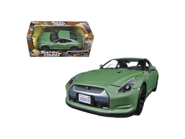 2008 Nissan GT-R R35 Matt Green 1/24 Diecast Model Car by Motormax