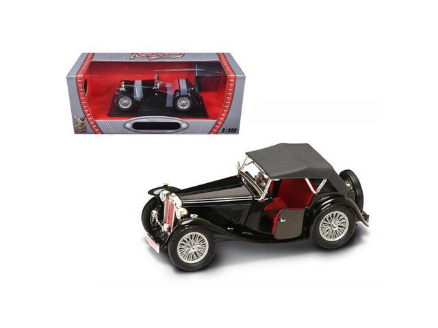 1947 MG TC Midget Black 1/18 Diecast Model Car by Road Signature