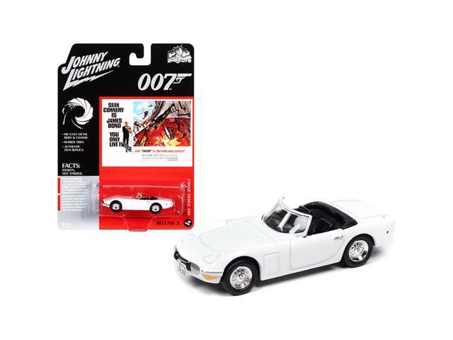 1967 Toyota 2000GT Convertible White (James Bond 007) /You Only Live Twice/ (1967) Movie /'Pop Culture/' Series 1/64 Diecast Model Car by Johnny...