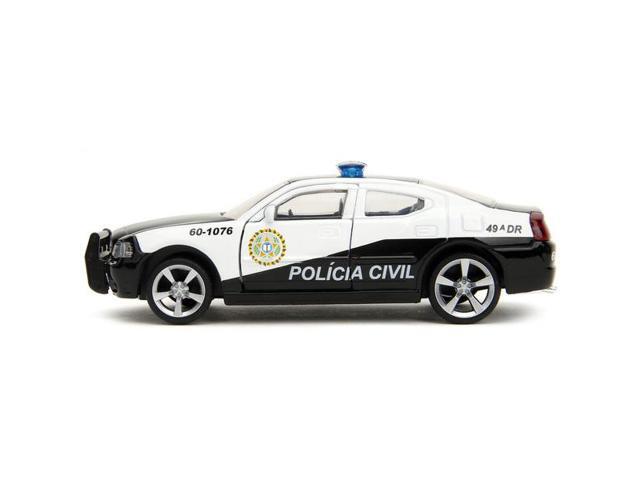 2006 Dodge Charger Police Black and White 'Policia Civil' 'Fast & Furious' Series 1/32 Diecast Model Car by Jada