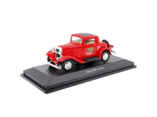 1932 Ford Coupe 'Coca-Cola' Red with Black Top 1/43 Diecast Model Car by Motor City Classics