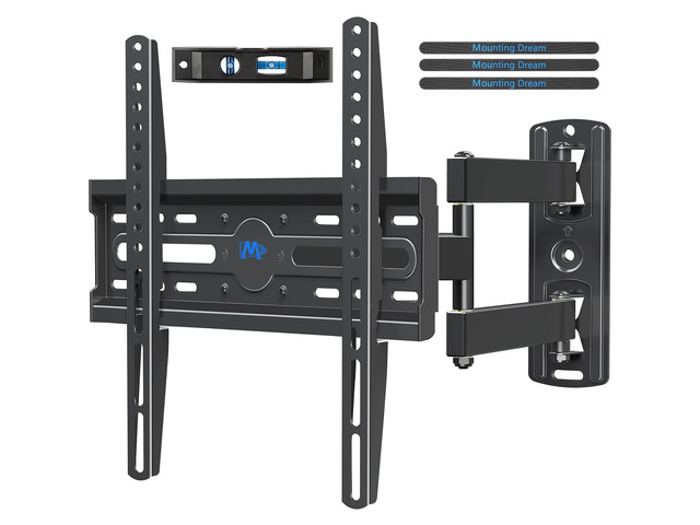 TV Wall Mount Swivel and Tilt for 26-55 Inch TV up to 60 lbs TV Mount Perfect Center Design, Full Motion TV Mount Bracket with Articulation, Max...