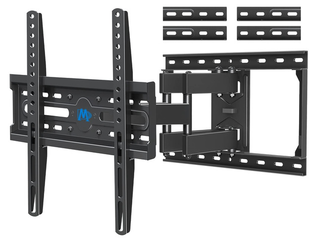 TV Wall Mount for Most 32-70 Inch TV Full Motion TV Mount, Wall Mount TV Bracket with Swivel and Tilt, Fits 16', 18', 24' Studs, Max VESA...