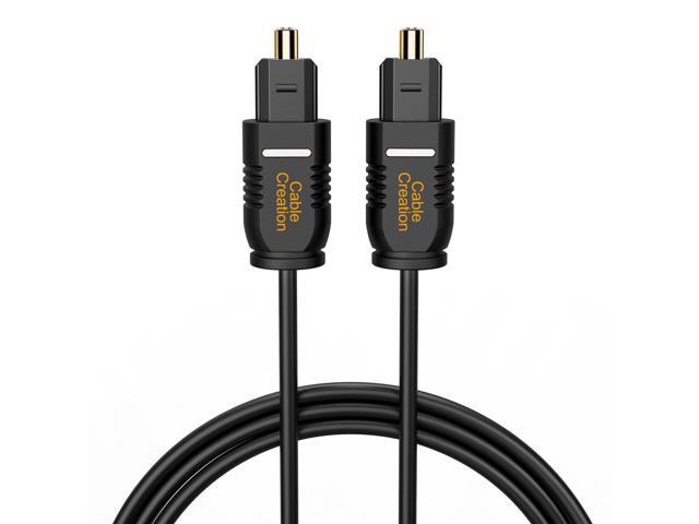 KEHIPI Optical Digital Audio Cable, 50FT Thin Fiber Optic Gold Plated Optical S/PDIF Cord for Home Theater, Sound Bar, TV, PS4, Xbox, VD/CD Player,...