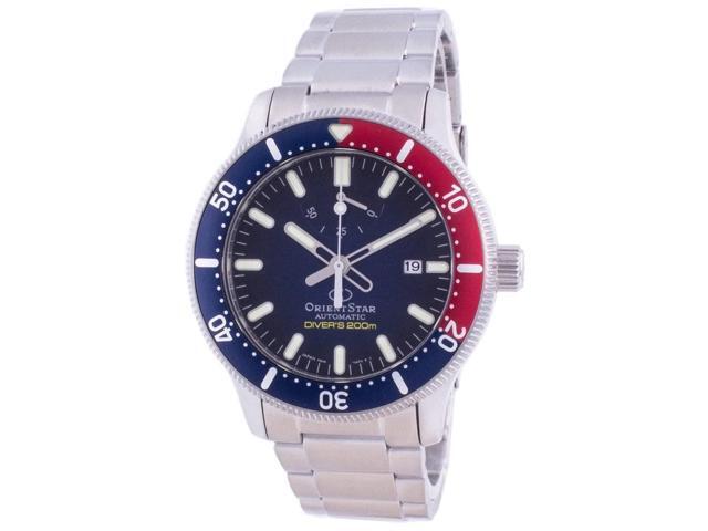 Orient Star Sports Diver's 200m Power Reserve Blue Dial Sapphire Glass Watch RE-AU0306L