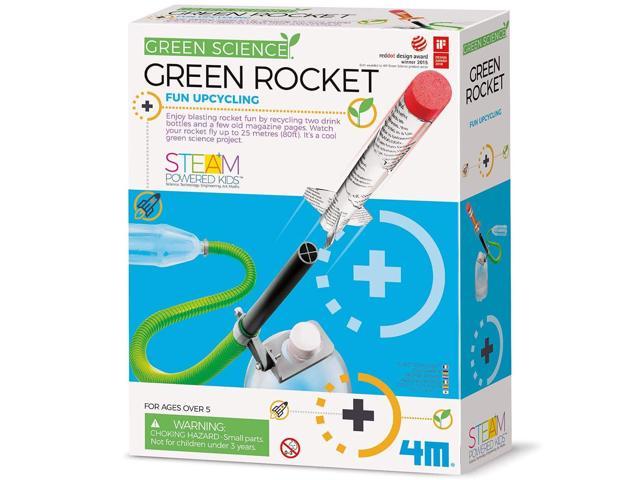 4M Green Science Rocket Kit - STEM Toys DIY Physics Science Experiment Launch Educational Gift, Brown/a (4630) photo