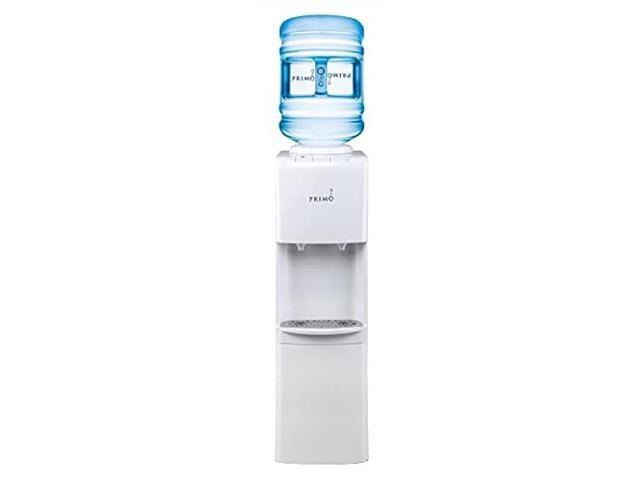 Primo Top-Loading Water Dispenser - 2 Temp (Hot-cold) Water cooler Water Dispenser for 5 gallon Bottle wchild-Resistant Safety Feature, White