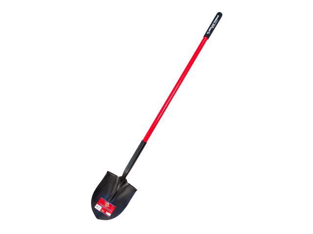 bully tools 82515 14-gauge round point shovel with fiberglass long handle