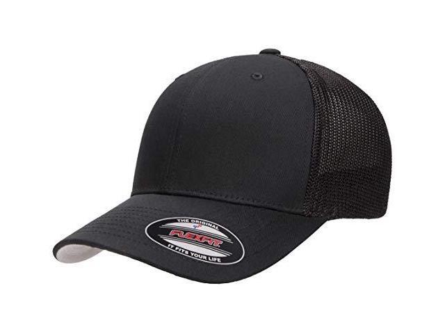 Flexfit Men's One Size Trucker Cap, Black