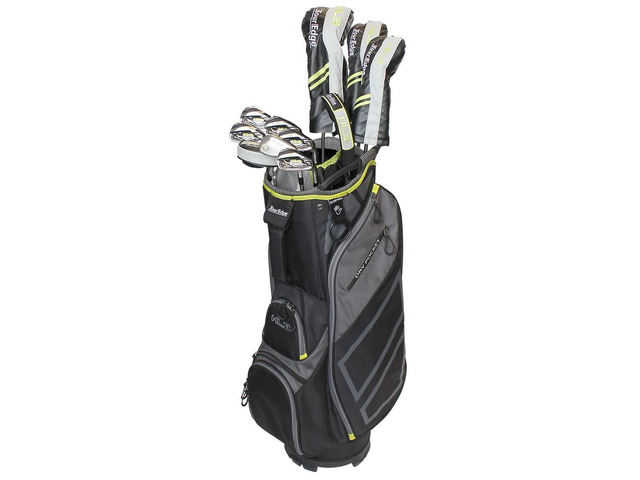 Tour Edge HL3 to-Go Mens Complete Golf Set Senior-Graphite-RH, Black/Grey/Green (HKSRGA10.B)