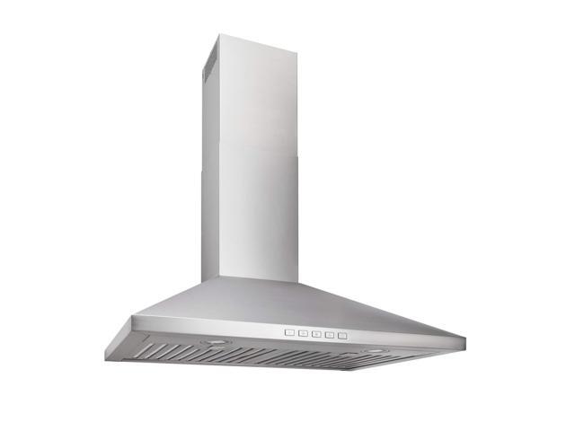 Broan BWP2304SS 30 inch Stainless Convertible Wall-Mount Pyramidal Chimney Range Hood