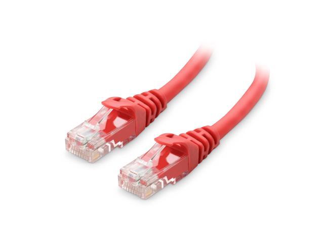 KEHIPI 10Gbps Snagless Short Cat 6 Ethernet Cable - 1ft, Cat 6 Cable, Cat6 Cord, Ethernet Cord, Red