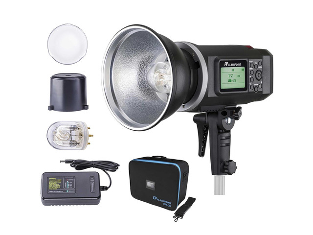 Flashpoint XPLOR 600 HSS Outdoor Battery Powered Studio Flash Strobe Monolight w/Built-in R2 2.4GHz Radio Remote System Bowens Mount 600Ws 11.1V...