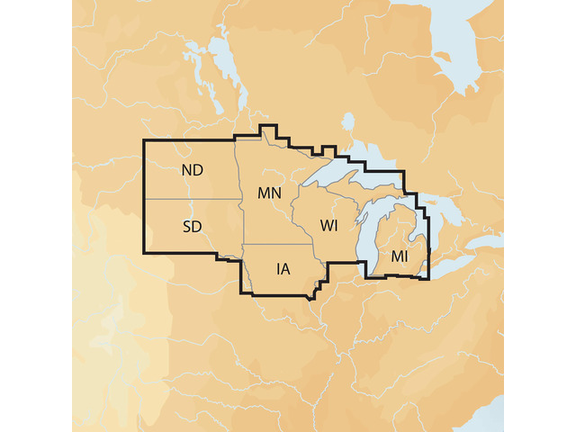Plus Regions North Lake Charts on SD/MSD,Black