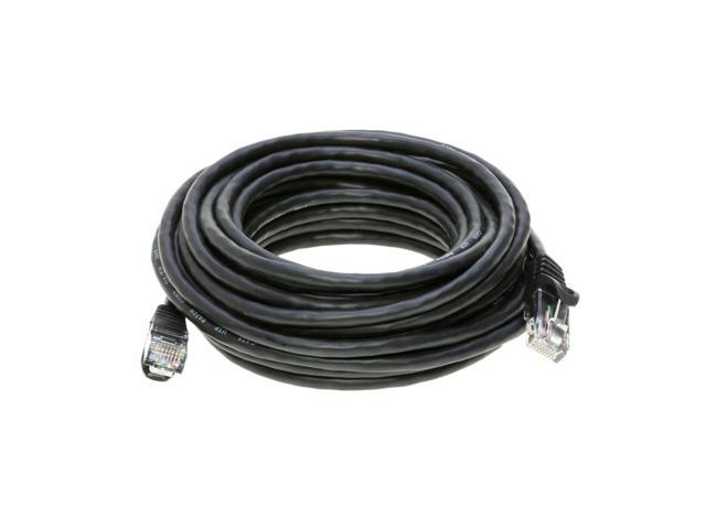 Cables Direct Online Snagless Cat6 Ethernet Cable 30FT Black Network Patch Cable for High-Speed Data Transfer