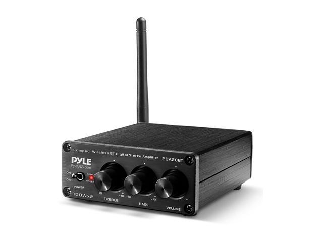 Pyle PDA20BT - Desktop Audio Amplifier - Compact Mini Blue Series Stereo Power Amplifier (2 x 100 Watt MAX) - image 2
