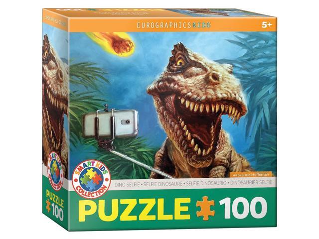 EuroGraphics Dino Selfie by Lucia Heffernan 100-Piece Puzzle