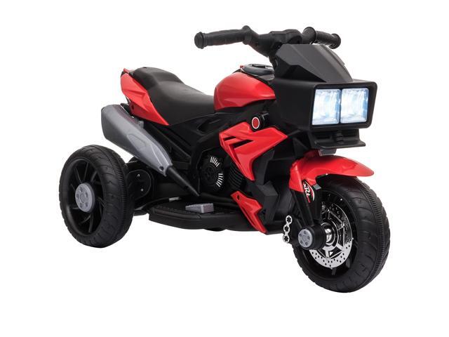 Aosom 6V Kids Motorcycle Toddler Ride-on Toy High-Traction Battery-Operated Mini Electric Motorbike with Forward/Reverse Switch Music Headlights...