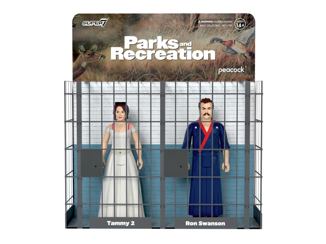 Super7 Parks and Recreation Ron and Tammy 2 Wedding Night - (2-Pack) 3.75' Parks and Rec Action Figures with Accessory Classic TV Show Collectibles...