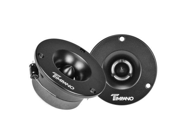 TPT-ST3 Black Slim Super Tweeter, 600 Watts 4 Ohm, 105 dB, 1 in Voice Coil, 3.75 Inch Pro Car Sound System Bullet Tweeters (Pair)
