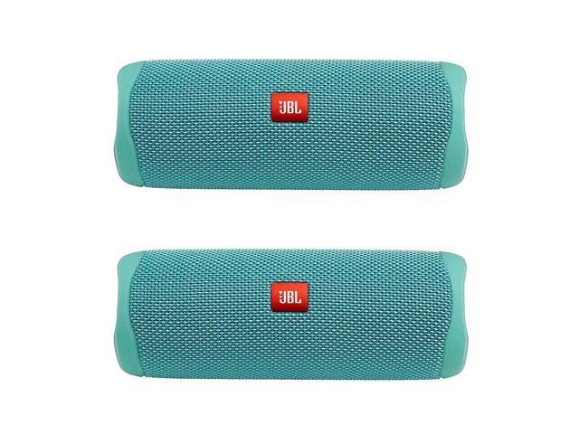 Jbl Flip 5 Waterproof Portable Wireless Bluetooth Speaker Bundle - (Pair) Teal