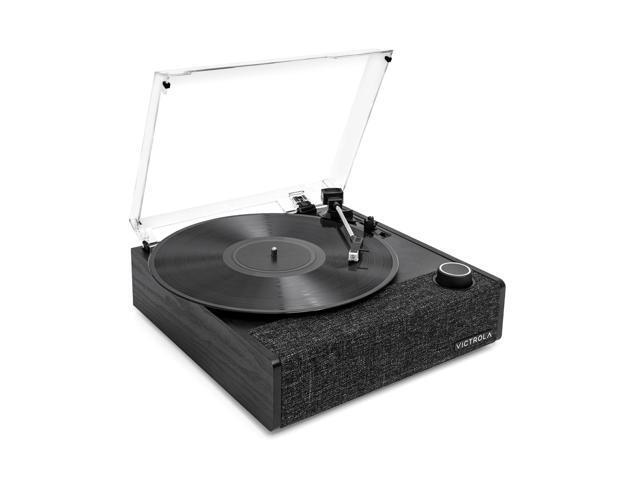 Victrola Eastwood Ii Record Player Black Finish Turntable With Speakers Bluetooth 5.1 And Vinyl Stream Technology Vintage Style 3-Speed Vinyl.
