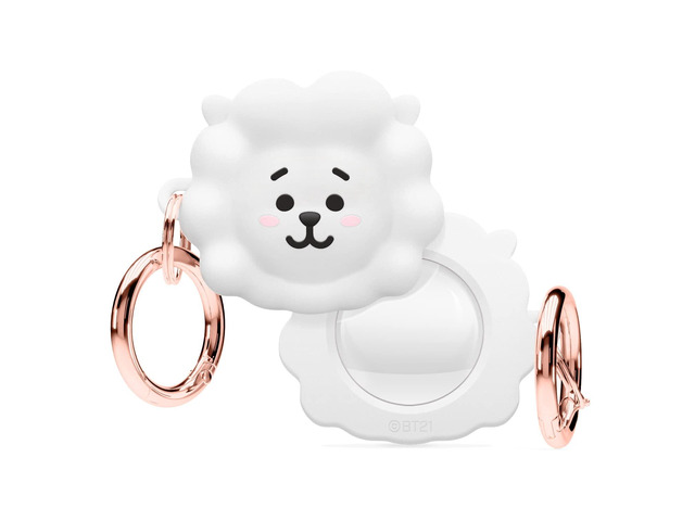 BT21 Silicone Case for AirTag 2 & 1 Track Keys, Backpacks, Purses, Tracking Tag Not Included (2026) [Official Merchandise] [RJ]