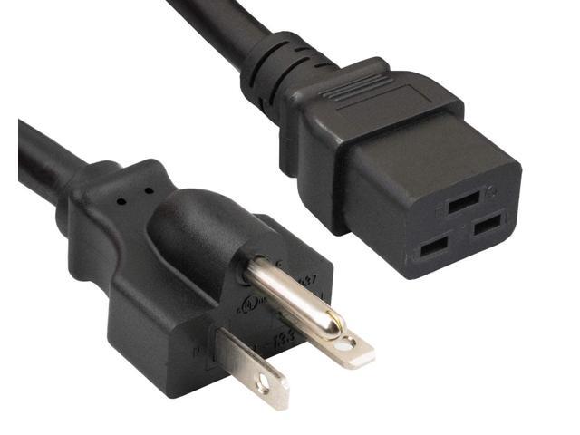 Cable Leader 6 ft 12 AWG 20A 250V Power Cord- NEMA 6-20P to IEC 320 C19