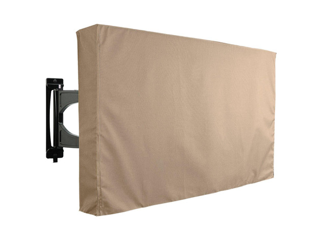 Outdoor TV Cover, Brown Universal Weatherproof Protectorfor 36-38 Inch TV - Fits Most Mounts & Brackets