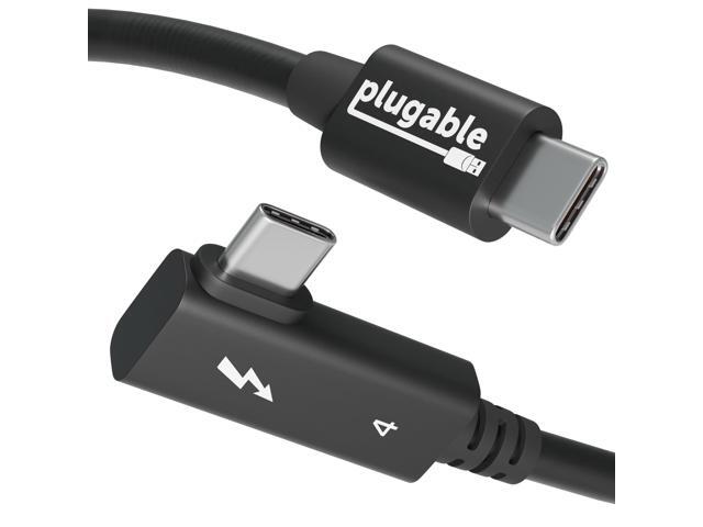 Plugable Thunderbolt 4 Cable Right Angle 40Gbps with 240W EPR Charging - image 8