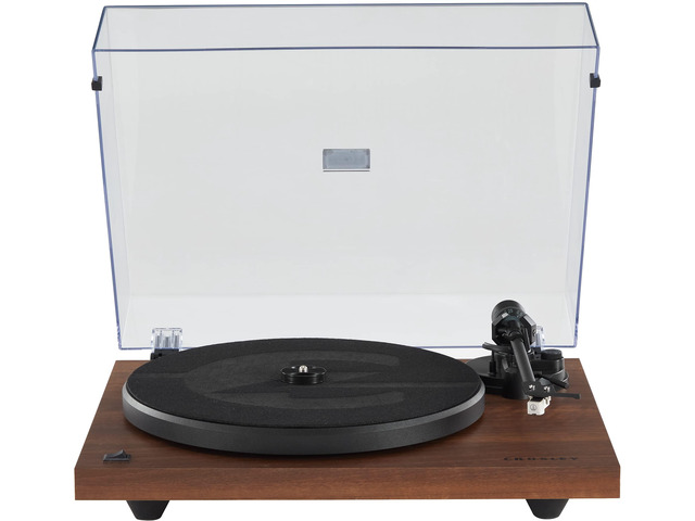 C6B-WA Record Player, Walnut 2-Speed Turntable, ATN3600L Audio-Technica Cartridge, Full-Size Steel Platter, Aluminum Tonearm, Adjustable...