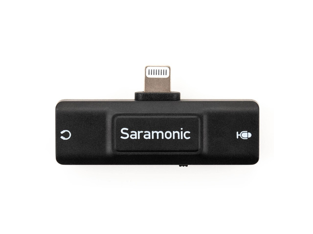 SR-EA2D Lightning Audio Interface with 3.5mm TRS or TRRS Mic Input and 3.5mm Headphone Out for Apple iPhones and iPads with Lightning, Black