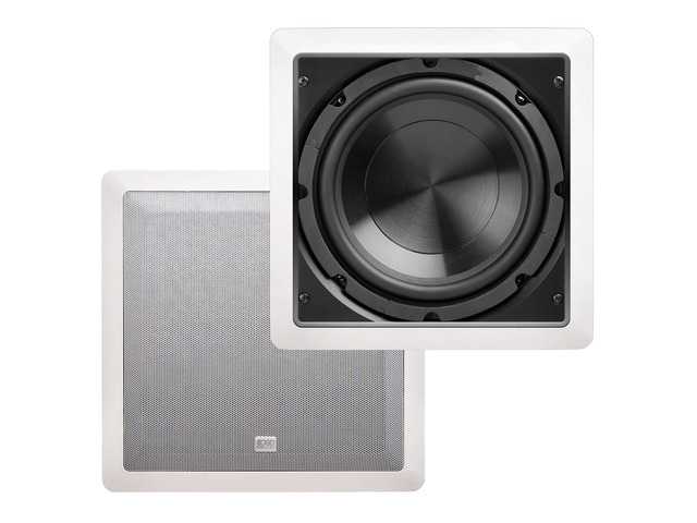 8' in Wall Subwoofer 150W Easy Install, Paintable Grill IWS8