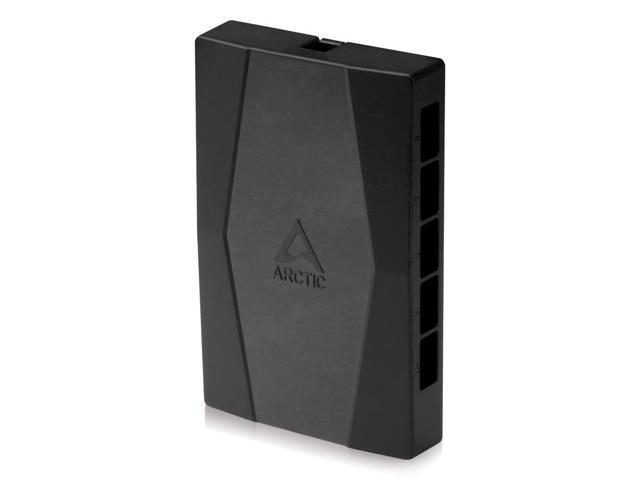 Arctic Case Fan Hub - 10-Fold Pwm Fan Distributor With Sata Power - Black
