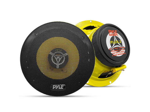 Car Two Way Speaker System - Pro 6.5 Inch 240 Watt 4 Ohm Mid Tweeter-Audio Sound Speakers For Car Stereo w/ 30 Oz Magnet Structure, 2.25 Mount...