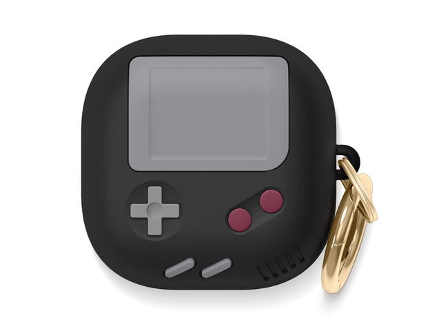 GB5 Case for Galaxy Buds FE, 2 Pro, 2, Pro, Live Classic Handheld Game Console Design, EGBUDSLIVE-AW5-BK (2021) (2020) (Black)
