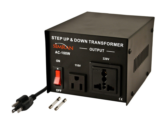 AC-100 Step Up/Down Voltage Converter Transformer 110V/220V - 100 Watts