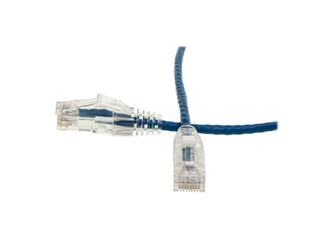CableWholesale Cat6 Slim Ethernet Patch Cable 28AWG ETL Approved RJ45 Gold Plate Connector Snagless/Boot Unshielded Twisted Pair (UTP) Internet.