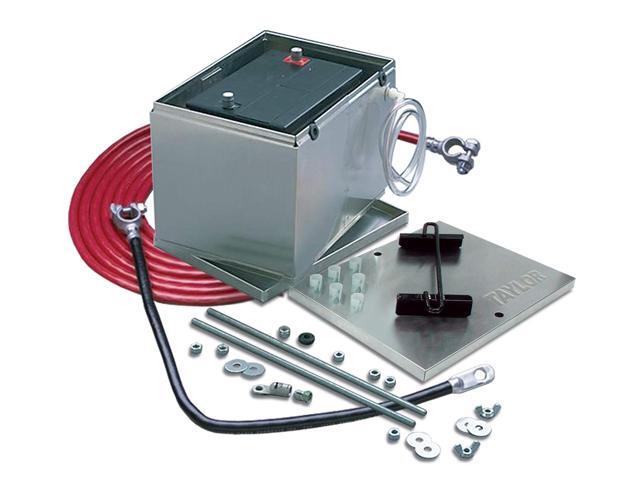 Taylor Cable 48101 Aluminum Battery Box with 16-Ft 2-Gauge Battery Cable Kit