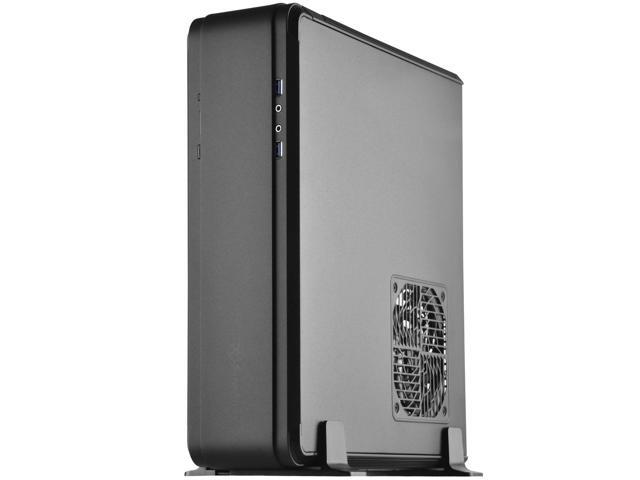 silverstone ftz01b-e aluminum unibody mini-itx small form factor computer case with atx support in black ftz01b-e-x