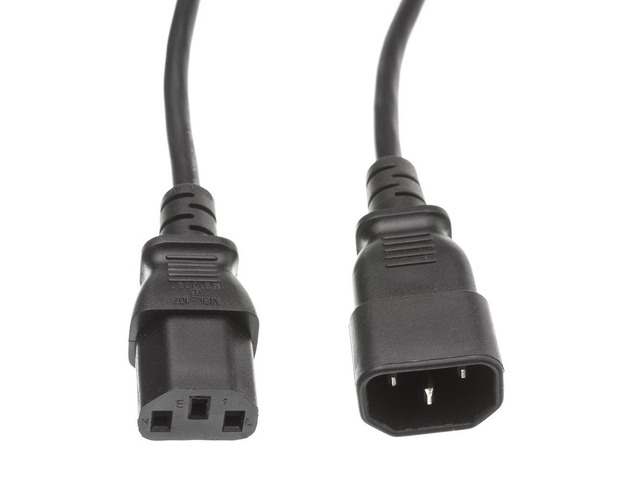 25 feet Computer/Monitor Power Extension Cord, C13 Female to C14 Male Plug, 3 Pin, 18 AWG, SVT, 10 Amp, Power Extension Cable for PC/Monitor, C13...