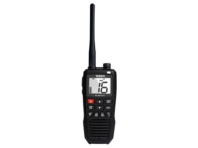 Atlantis 275 Handheld Two-Way VHF Marine Radio, Floating IPX8 Submersible Waterproof, Large Dual-Color Screen, 6-Watt, All...