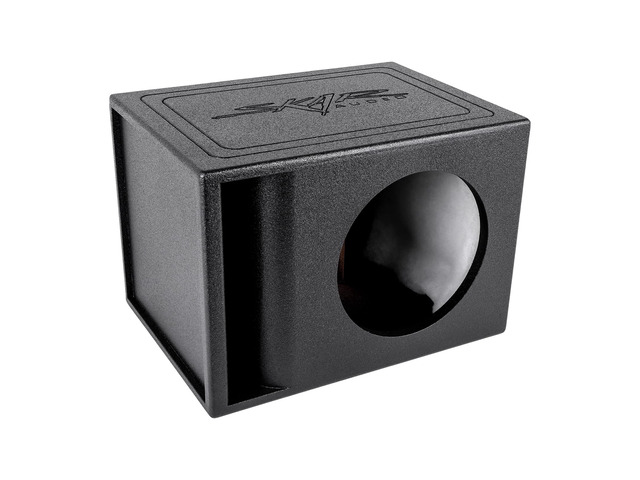 AR1X10V Single 10' Universal Fit Armor Coated Ported Subwoofer Box with Kerf Port