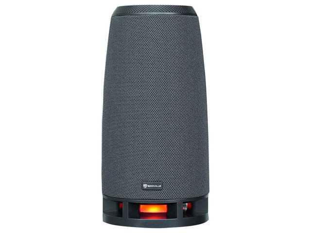 RockShip 50W Portable Bluetooth Speaker with LED Lights, IPX4 USB/AUX/SD Inputs, 10-Hour Rechargeable Battery, True Stereo, Built-in Mic, IPX4...