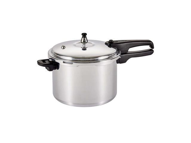 Mirro 92160A Polished Aluminum 10-PSI Pressure Cooker Cookware, 6-Quart, Silver -